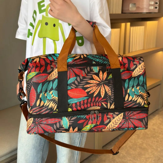 Reisetasche mit Canvas-Print (bedruckte Canvas-Reisetasche).