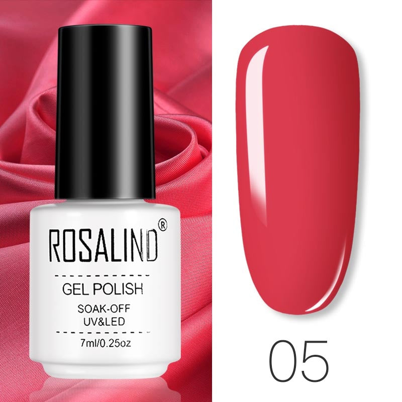 ROSALIND Gel Polish Set – Semi-Permanent UV/LED Gel Nagellack + Top Coat (Soak Off) | Maniküre & Nail Art