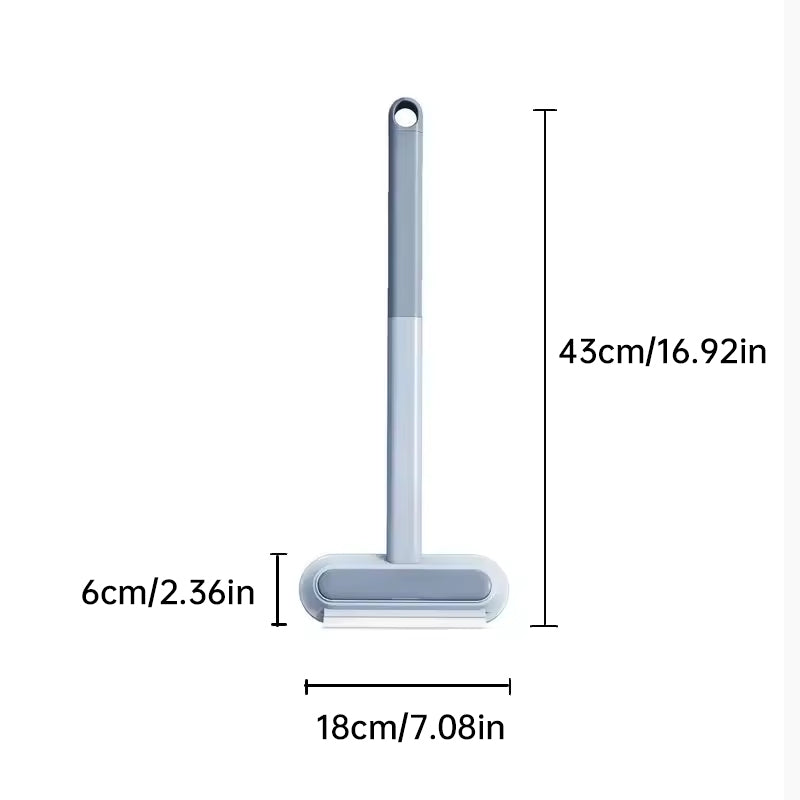 3-in-1 Tierhaar-Entferner Bürste – mit langem Griff  Praktisches Reinigungswerkzeug für Fenster, Textilien & Tierhaare von Katze und Hund