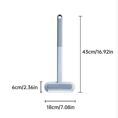 3-in-1 Tierhaar-Entferner Bürste – mit langem Griff  Praktisches Reinigungswerkzeug für Fenster, Textilien & Tierhaare von Katze und Hund