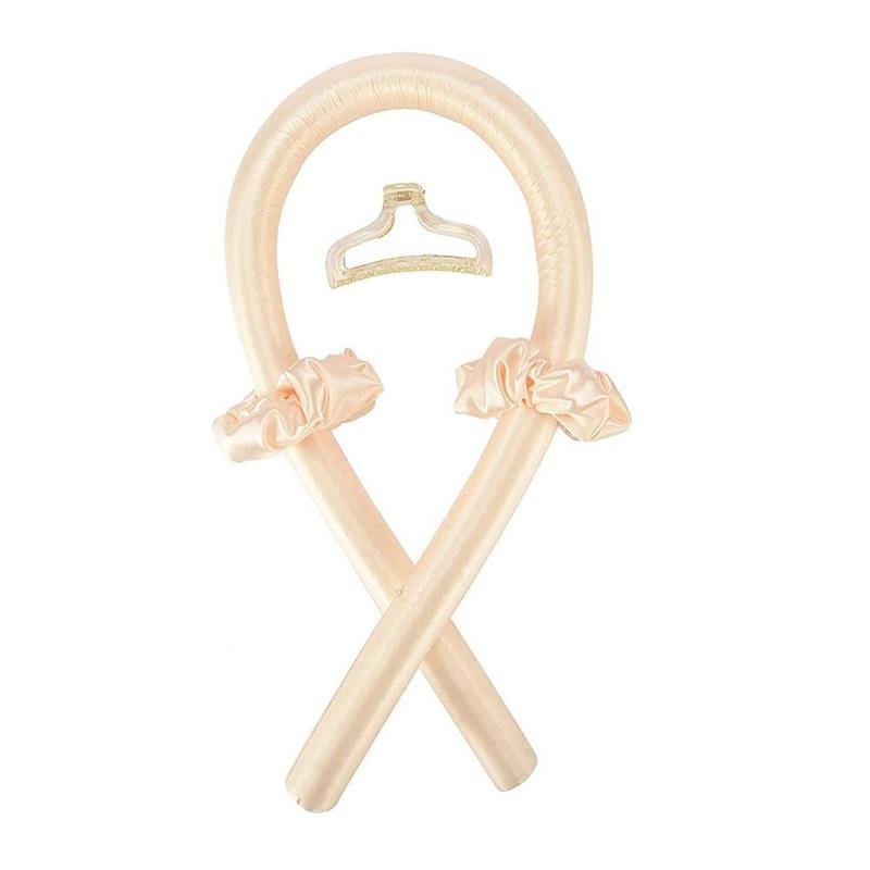 Lockenband ohne Hitze (Heatless Curling Rod Headband) – Haarband/Lockenstab zum Locken ohne Wärme, mit Ribbon-Haarrollern; weiches Schlaf-Haarband