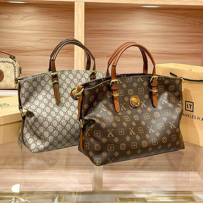 Schultertasche mit großem Fassungsvermögen aus echtem Leder – ideal für den Arbeitsweg (Commuting); kann in der Hand getragen, als Crossbody/Umhängetasche oder als Bag genutzt werden.