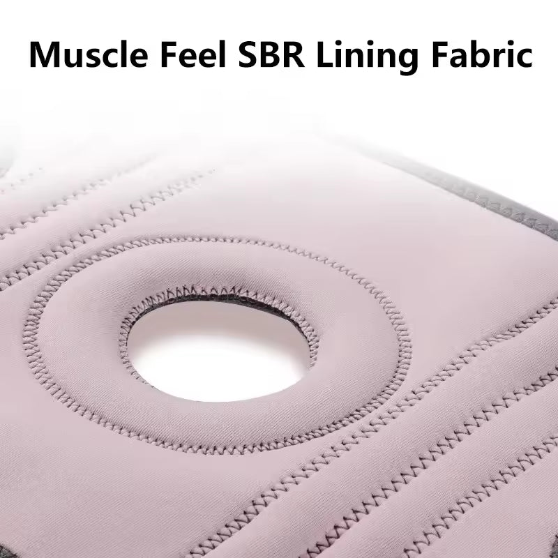 Meniskus-Sport-Knieschoner mit Silikon-Stoßdämpfer – für Stabilität und Patella-Unterstützung; Stützband mit Klettverschluss, verstellbar.