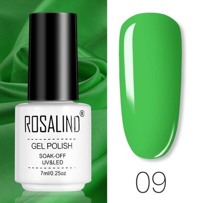 ROSALIND Gel Polish Set – Semi-Permanent UV/LED Gel Nagellack + Top Coat (Soak Off) | Maniküre & Nail Art