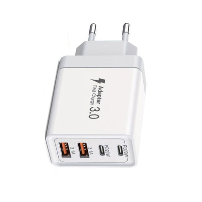 40W Multiport Schnellladegerät – für iPhone 15 & Android, USB Ladeadapter