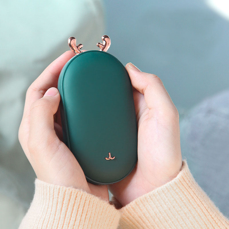 Mini Handwärmer mit Digitalanzeige – 2-in-1 Handwärmer & Powerbank