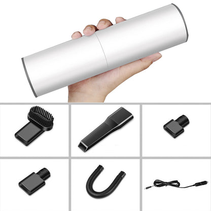 Mini 120W tragbarer Staubsauger mit starker Saugkraft – leiser Handstaubsauger für Auto; auch geeignet für Zuhause und zur Reinigung von Computer/Keyboard.