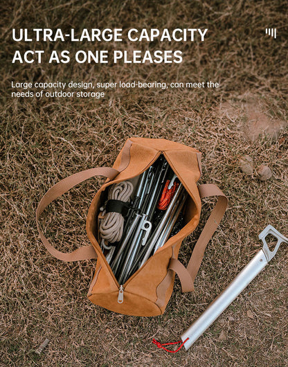 Outdoor-Camping-Aufbewahrungstasche für Zubehör – für Zeltheringe, Abspannseile & Werkzeug (tragbar)