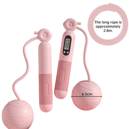 Intelligentes Springseil mit Zählfunktion – mit LCD-Display für Home-Gym-Fitness, geeignet für Erwachsene (Männer & Frauen) und Kinder.