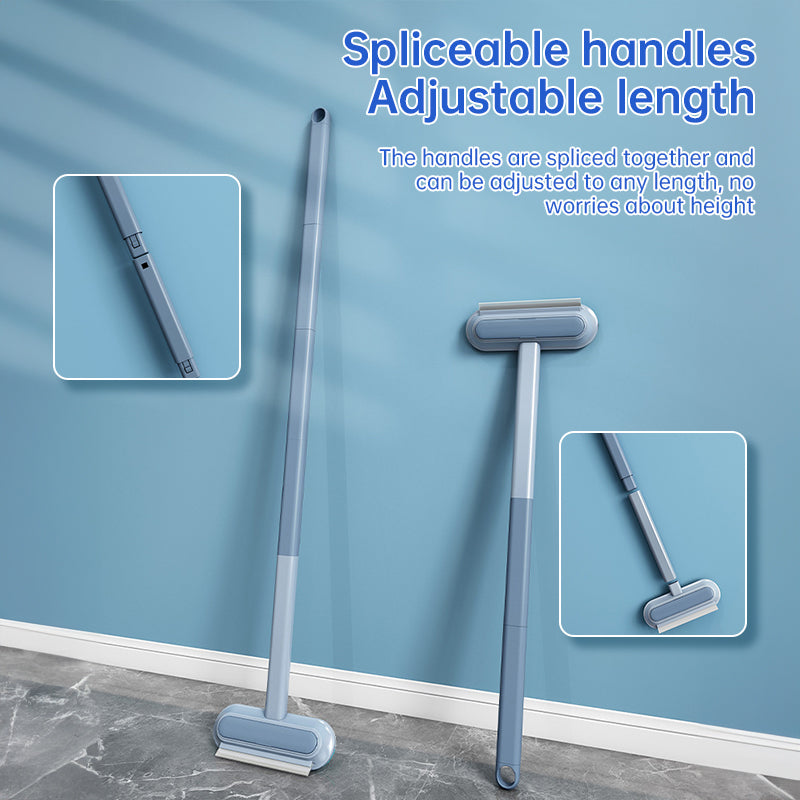 3-in-1 Tierhaar-Entferner Bürste – mit langem Griff  Praktisches Reinigungswerkzeug für Fenster, Textilien & Tierhaare von Katze und Hund