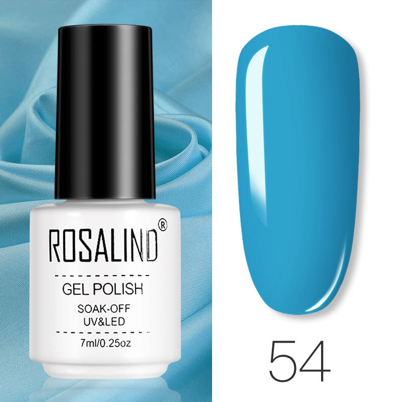 ROSALIND Gel Polish Set – Semi-Permanent UV/LED Gel Nagellack + Top Coat (Soak Off) | Maniküre & Nail Art