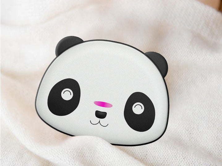 Winter-Handwärmer im Cartoon-Design – intelligent aufladbar, USB-Ladefunktion, tragbarer Mini-Handwärmer, explosionsgeschützt, weiß.