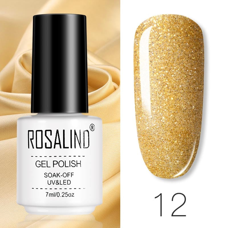 ROSALIND Gel Polish Set – Semi-Permanent UV/LED Gel Nagellack + Top Coat (Soak Off) | Maniküre & Nail Art