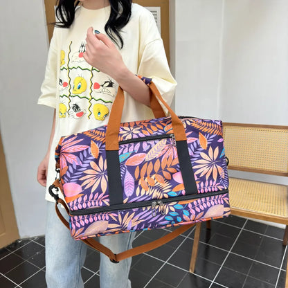 Reisetasche mit Canvas-Print (bedruckte Canvas-Reisetasche).