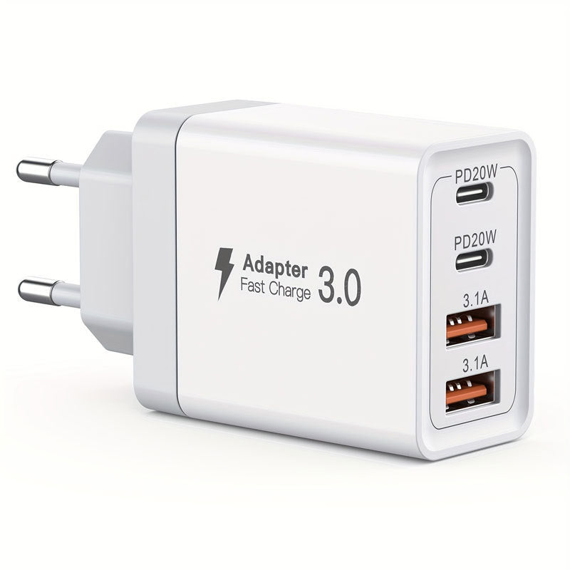 40W Multiport Schnellladegerät – für iPhone 15 & Android, USB Ladeadapter