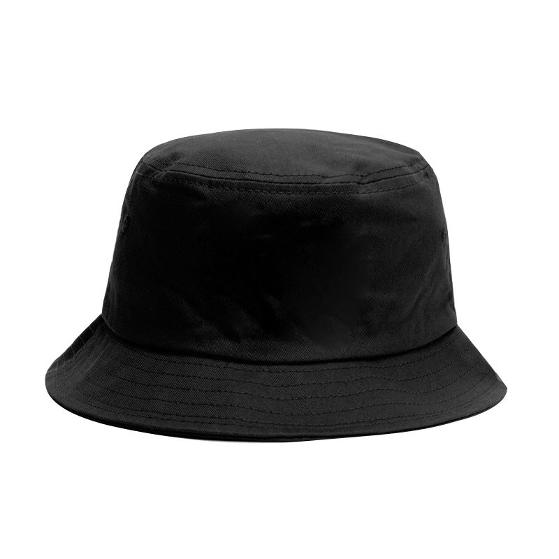 Lässiger, vielseitiger Trend-Bucket-Hat – schwarzer Fischerhut, faltbar, Sonnenschutz