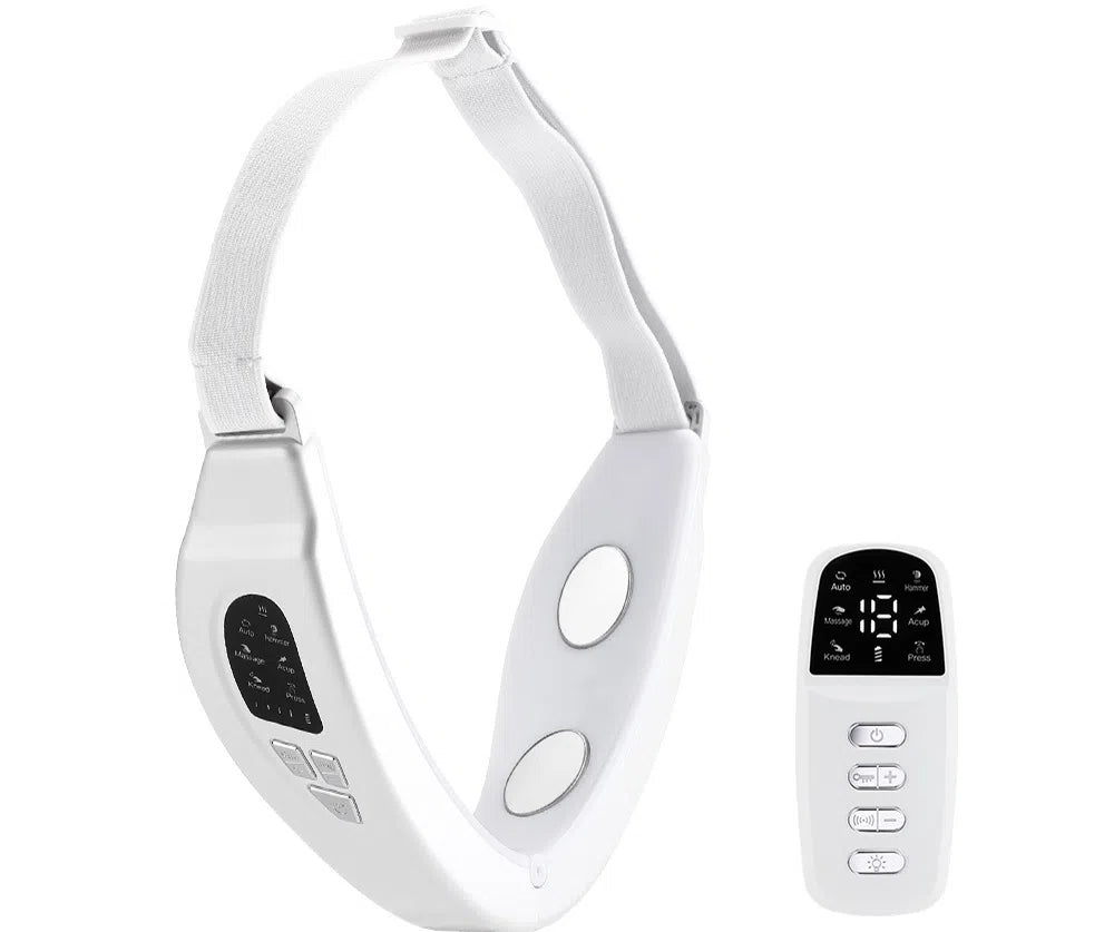 EMS-Farblicht-Gesichtsstraffungsgerät – Mikrostrom-Gesichtsbeautygerät mit Massage und Wärmekompresse; für ein V-Face