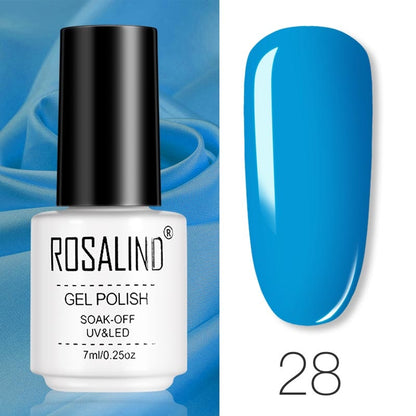 ROSALIND Gel Polish Set – Semi-Permanent UV/LED Gel Nagellack + Top Coat (Soak Off) | Maniküre & Nail Art