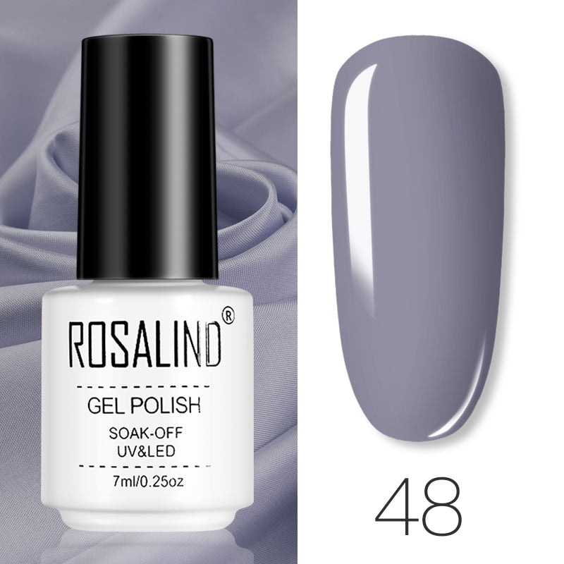 ROSALIND Gel Polish Set – Semi-Permanent UV/LED Gel Nagellack + Top Coat (Soak Off) | Maniküre & Nail Art