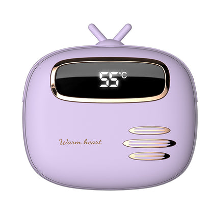 USB-Handwärmer mit Powerbank-Funktion (2-in-1) – Mini, tragbar, mit Digitalanzeige; wärmender Handwärmer und Ladegerät, ideal für unterwegs.