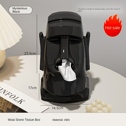 Kreative Gips-Taschentuchbox – Multifunktionale Deko-Statue mit Ablage