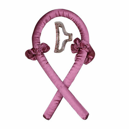 Lockenband ohne Hitze (Heatless Curling Rod Headband) – Haarband/Lockenstab zum Locken ohne Wärme, mit Ribbon-Haarrollern; weiches Schlaf-Haarband