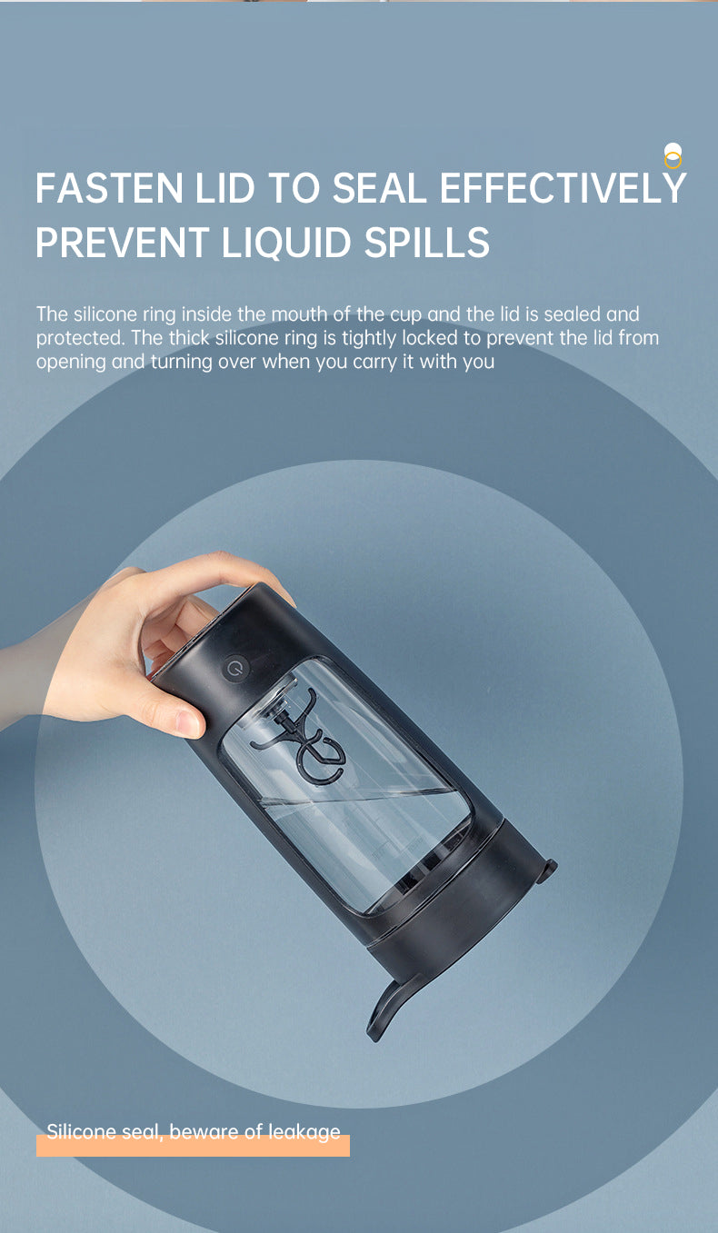 Tragbarer Becher-Mixer / Smoothie-Blender – für Obst und Shakes; USB-wiederaufladbarer elektrischer Handmixer mit Mixflasche, ideal für Gym, Sport und