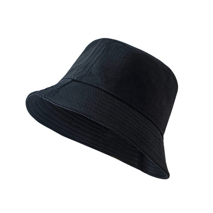 Lässiger, vielseitiger Trend-Bucket-Hat – schwarzer Fischerhut, faltbar, Sonnenschutz