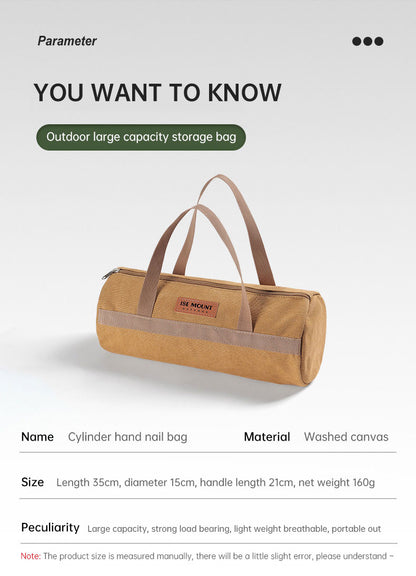 Outdoor-Camping-Aufbewahrungstasche für Zubehör – für Zeltheringe, Abspannseile & Werkzeug (tragbar)