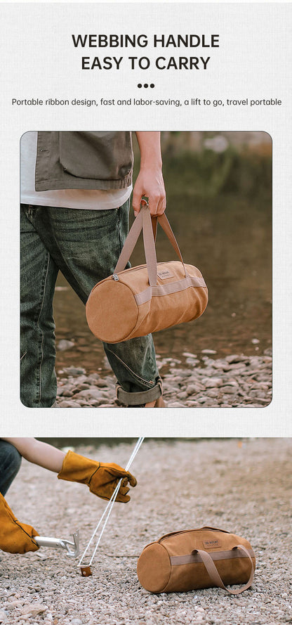 Outdoor-Camping-Aufbewahrungstasche für Zubehör – für Zeltheringe, Abspannseile & Werkzeug (tragbar)