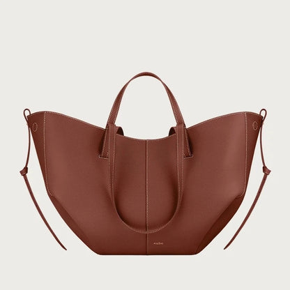 Leder-Beuteltasche / Bucket Bag – Handtasche