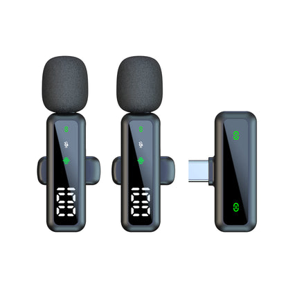 Kabelloses Lavalier-Mikrofon – Mini Ansteckmikrofon für Outdoor & Live-Streaming