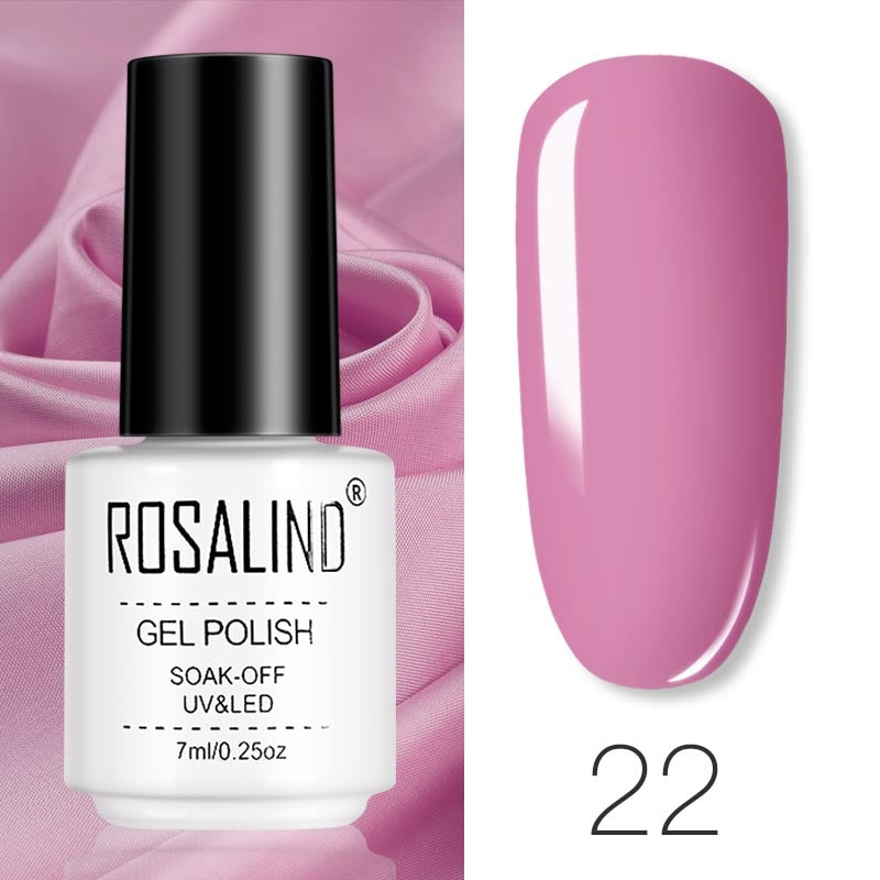 ROSALIND Gel Polish Set – Semi-Permanent UV/LED Gel Nagellack + Top Coat (Soak Off) | Maniküre & Nail Art