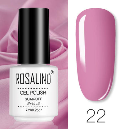 ROSALIND Gel Polish Set – Semi-Permanent UV/LED Gel Nagellack + Top Coat (Soak Off) | Maniküre & Nail Art