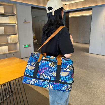 Reisetasche mit Canvas-Print (bedruckte Canvas-Reisetasche).