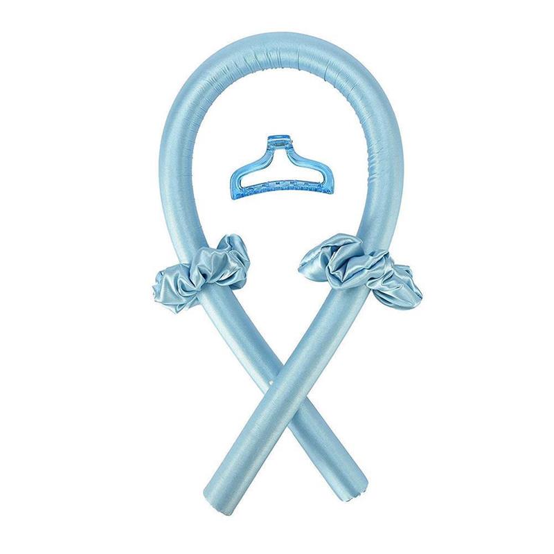 Lockenband ohne Hitze (Heatless Curling Rod Headband) – Haarband/Lockenstab zum Locken ohne Wärme, mit Ribbon-Haarrollern; weiches Schlaf-Haarband