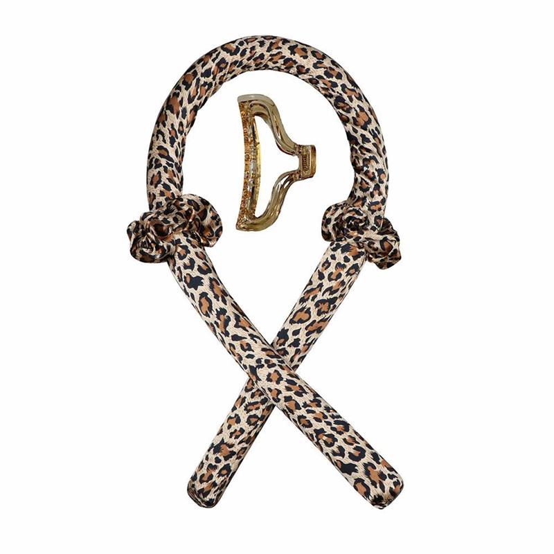 Lockenband ohne Hitze (Heatless Curling Rod Headband) – Haarband/Lockenstab zum Locken ohne Wärme, mit Ribbon-Haarrollern; weiches Schlaf-Haarband