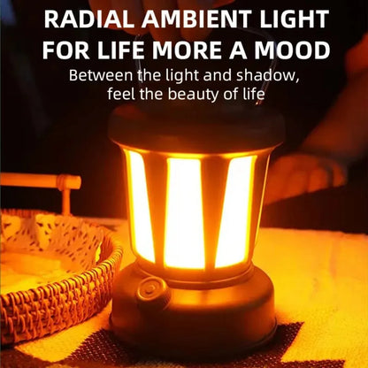 Outdoor Solar-Campinglampe (wiederaufladbar) – multifunktionales LED-Zeltlicht mit starkem Licht & Atmosphärenmodus