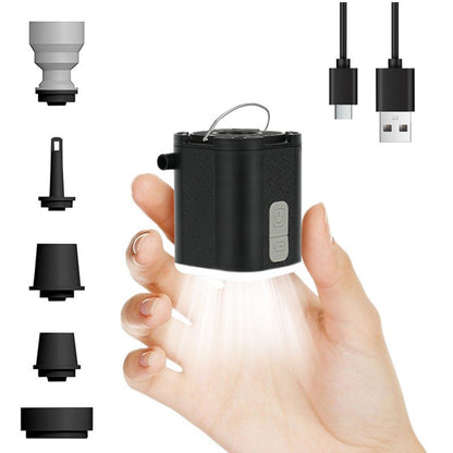 Mini-Elektropumpe zum Aufblasen/Entleeren von Luftmatratzen & Schwimmringen – tragbar, ideal fürs Camping