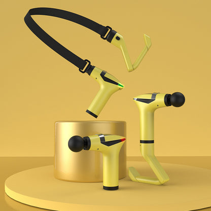 aszien-Massagepistole mit verlängertem Griff – Vibrations- und Klopfmassage; inkl. Zug-/Trageriemen.