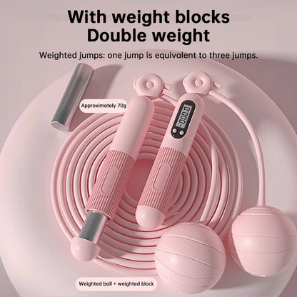 Intelligentes Springseil mit Zählfunktion – mit LCD-Display für Home-Gym-Fitness, geeignet für Erwachsene (Männer & Frauen) und Kinder.