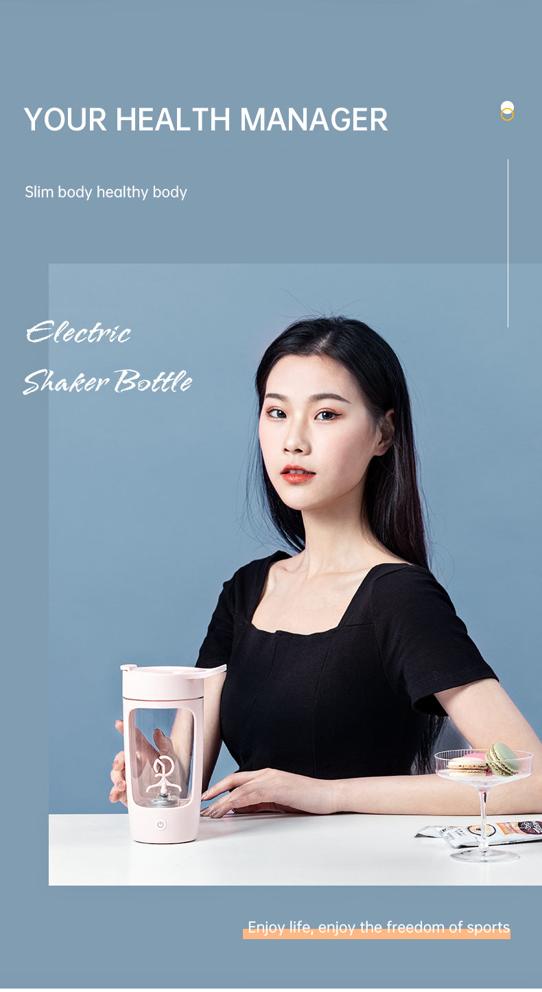 Tragbarer Becher-Mixer / Smoothie-Blender – für Obst und Shakes; USB-wiederaufladbarer elektrischer Handmixer mit Mixflasche, ideal für Gym, Sport und