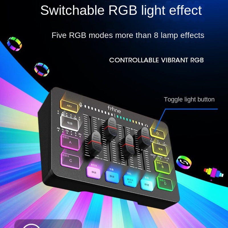 FIFINE SC3 Game & Live-Streaming Set – USB Mikrofon + Externe Soundkarte (Full Set)