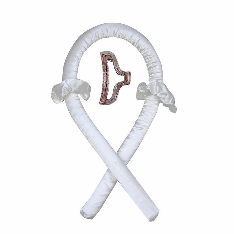 Lockenband ohne Hitze (Heatless Curling Rod Headband) – Haarband/Lockenstab zum Locken ohne Wärme, mit Ribbon-Haarrollern; weiches Schlaf-Haarband