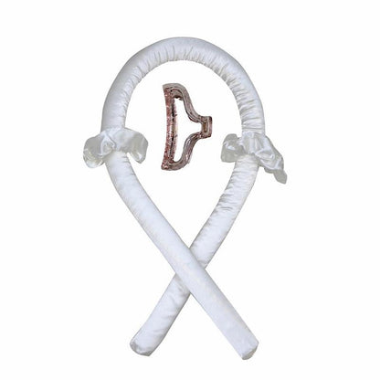 Lockenband ohne Hitze (Heatless Curling Rod Headband) – Haarband/Lockenstab zum Locken ohne Wärme, mit Ribbon-Haarrollern; weiches Schlaf-Haarband