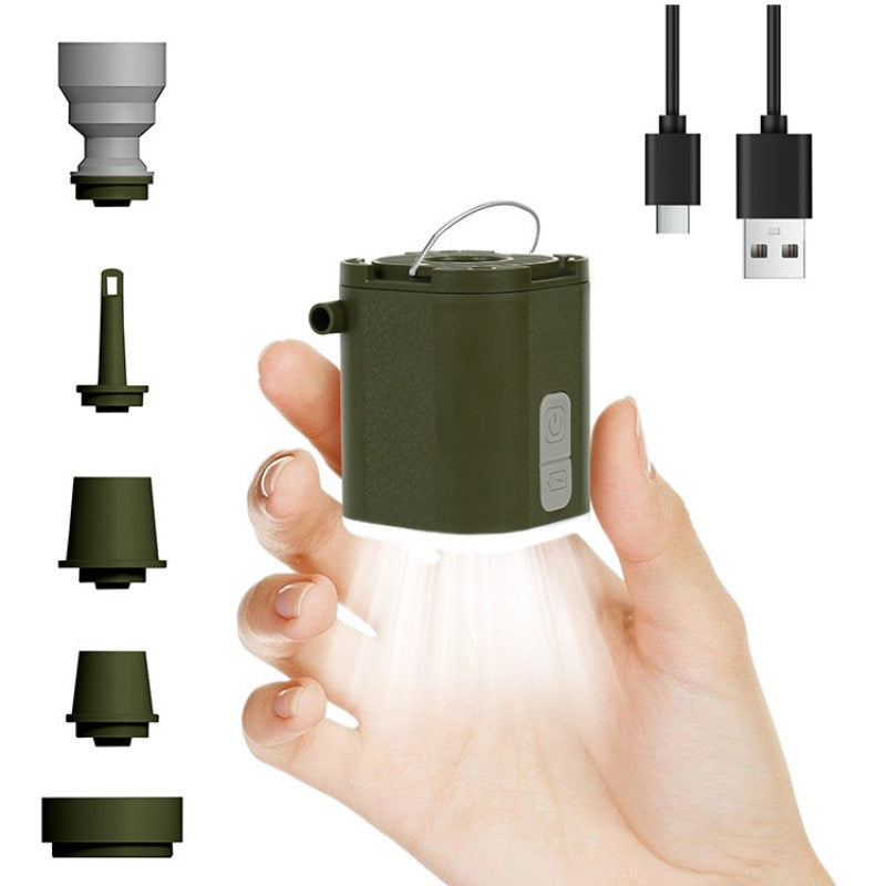 Mini-Elektropumpe zum Aufblasen/Entleeren von Luftmatratzen & Schwimmringen – tragbar, ideal fürs Camping