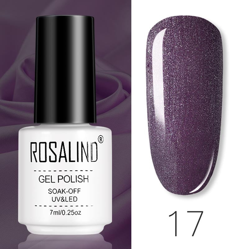 ROSALIND Gel Polish Set – Semi-Permanent UV/LED Gel Nagellack + Top Coat (Soak Off) | Maniküre & Nail Art