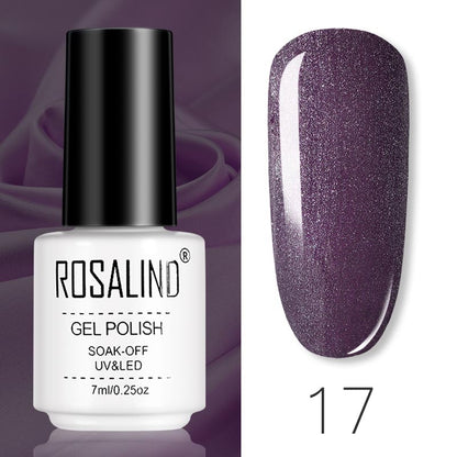 ROSALIND Gel Polish Set – Semi-Permanent UV/LED Gel Nagellack + Top Coat (Soak Off) | Maniküre & Nail Art