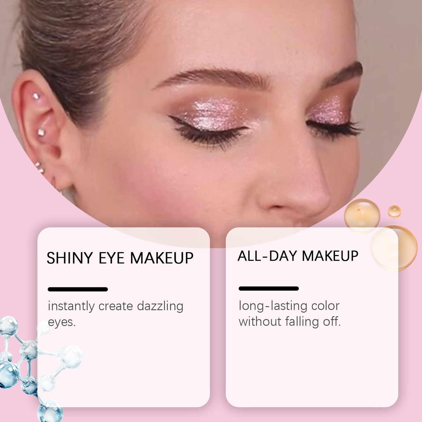 zephoco Color Pearl Liquid Eyeshadow – Schimmernder Liquid-Lidschatten (Long-Lasting Highlight)