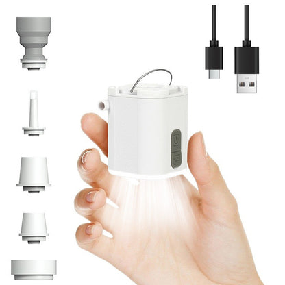 Mini-Elektropumpe zum Aufblasen/Entleeren von Luftmatratzen & Schwimmringen – tragbar, ideal fürs Camping